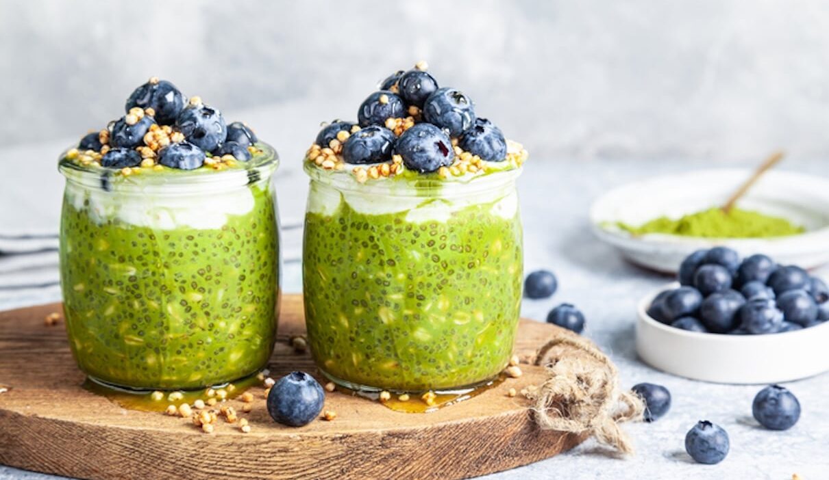 Matcha Chia Pudding That Works With Your Body's GLP-1